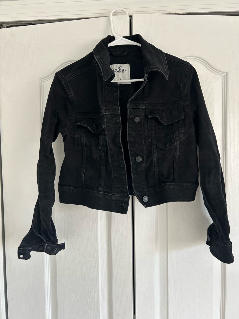Hollister Black Denim Trucker Jacket